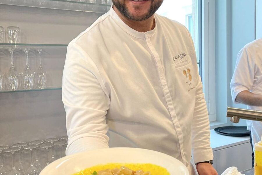 Chef Eduardo Estatico per 28 Pastai allo Show Cooking di Milano